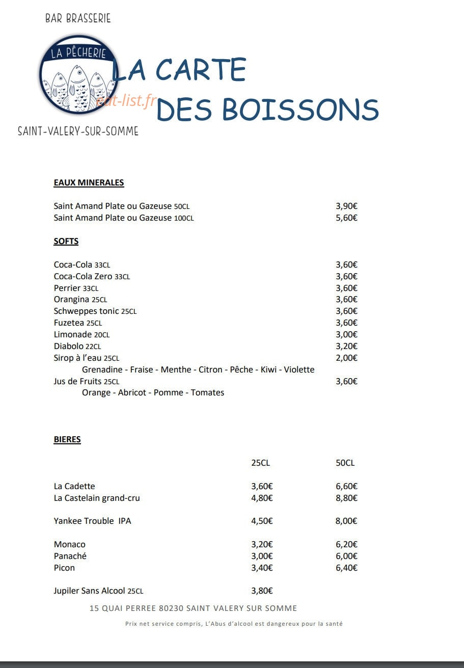 La Pêcherie — carte page 1