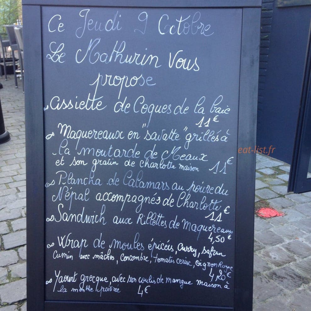 Le Mathurin — carte page 1