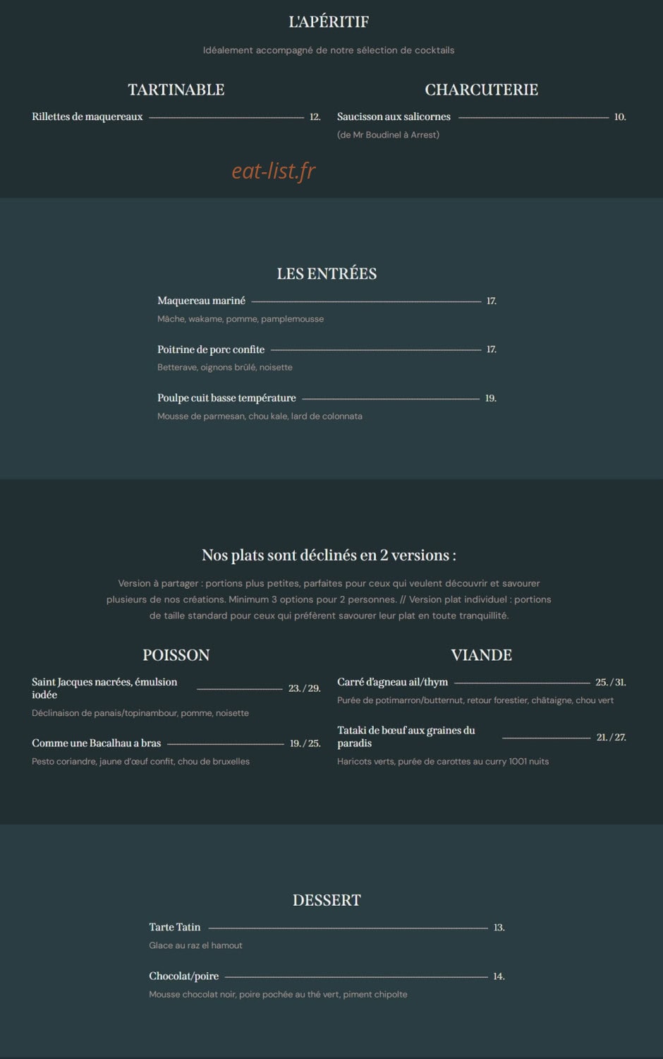 Le Théodose — carte page 1