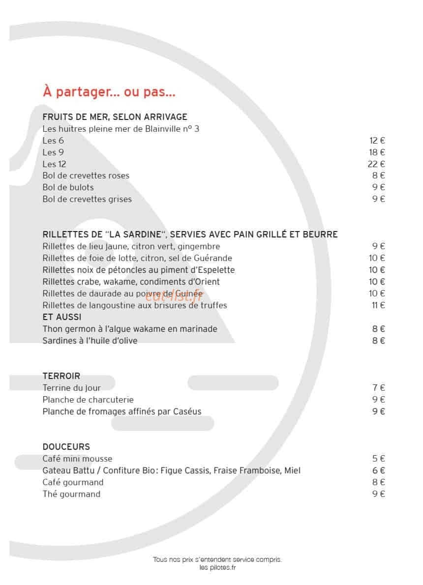 Les Pilotes — carte page 10