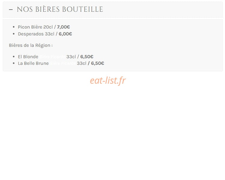 Restaurant Les Bains — carte page 24