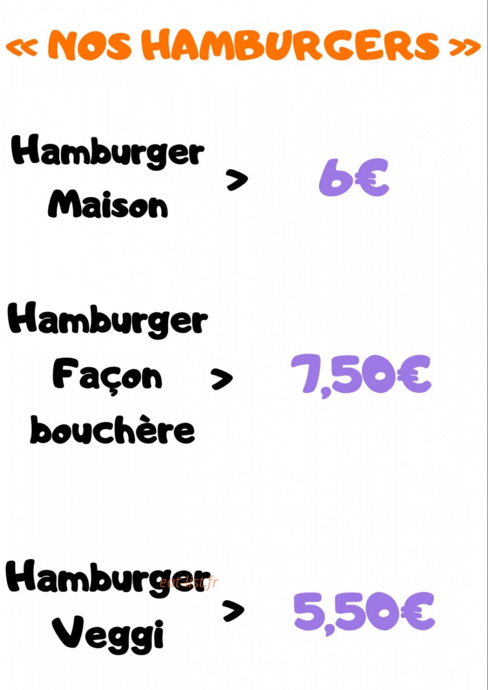 Friterie les ch'ti kiki — carte page 7
