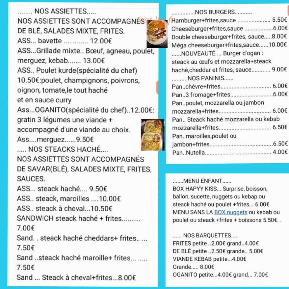 Chez Ogan — carte page 1