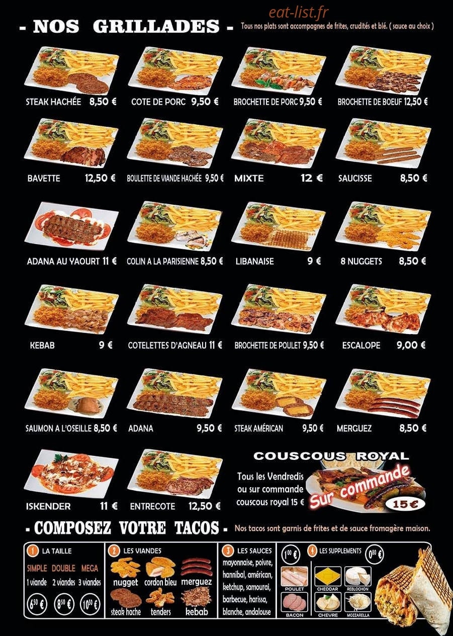 Grill Roisel — carte page 3