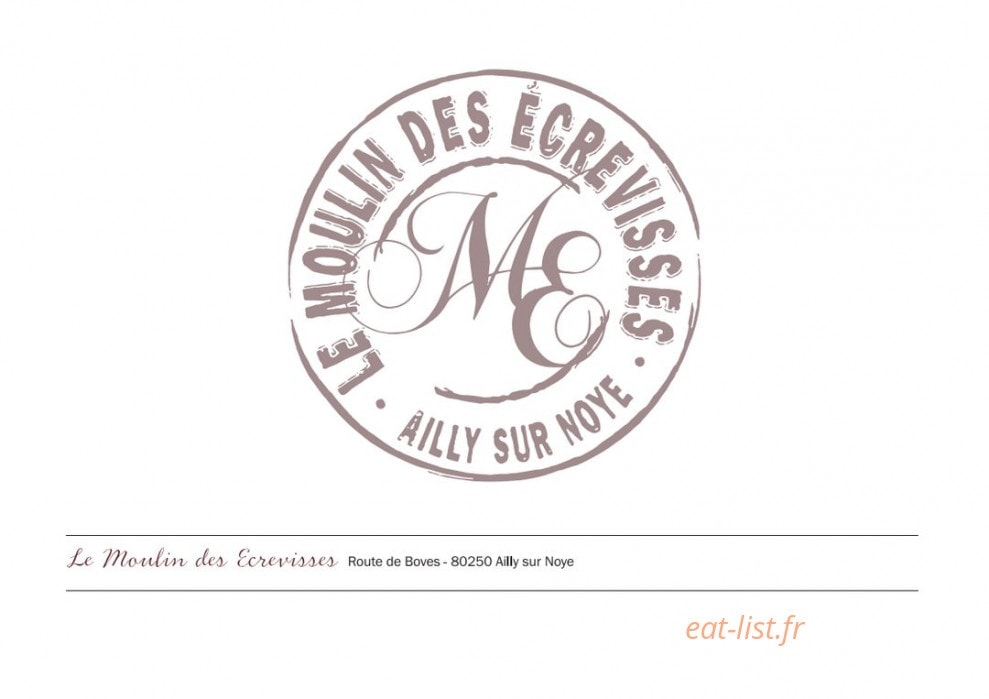 Le Moulin des Ecrevisses — carte page 1