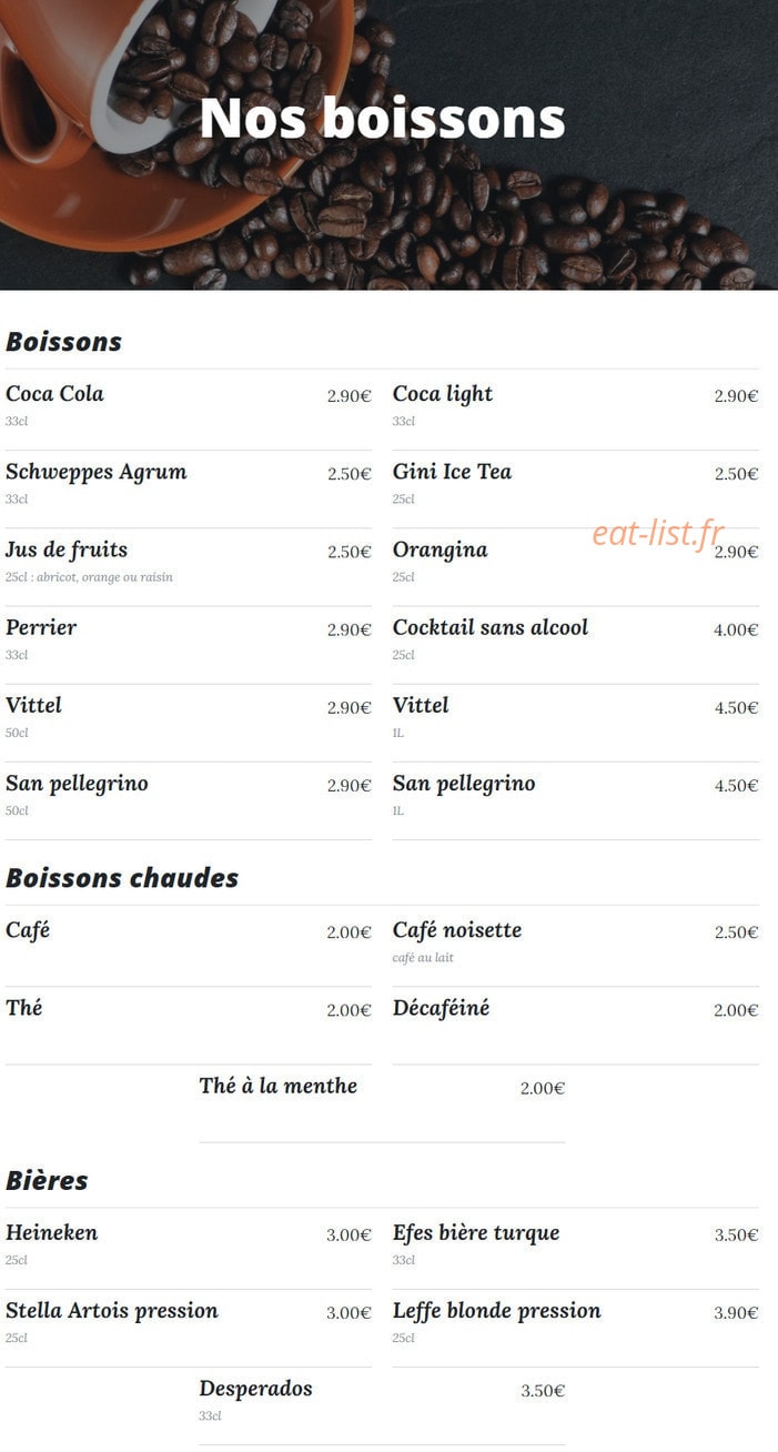 Le Verger D'Istanbul — carte page 5