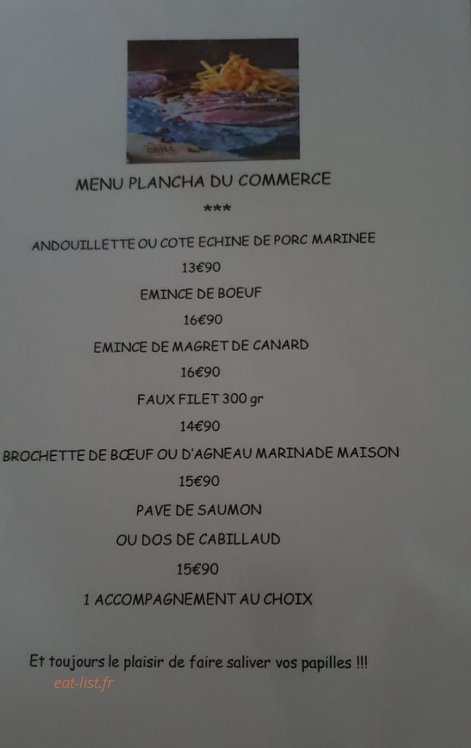 Café du Commerce — carte page 3