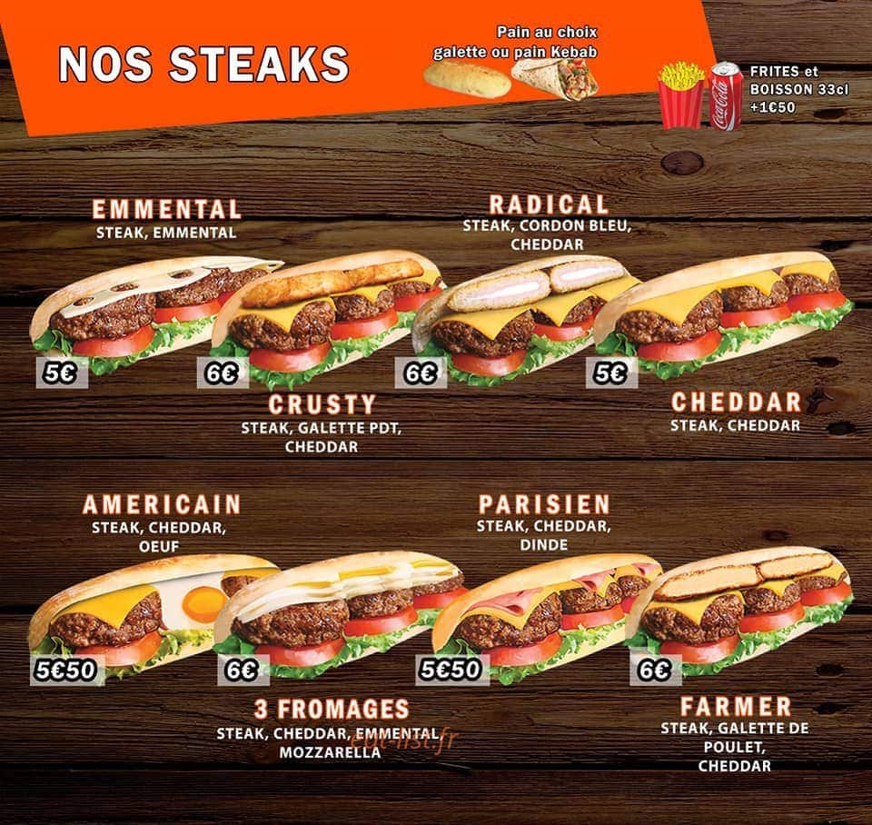 Kebab-Pizza — carte page 2