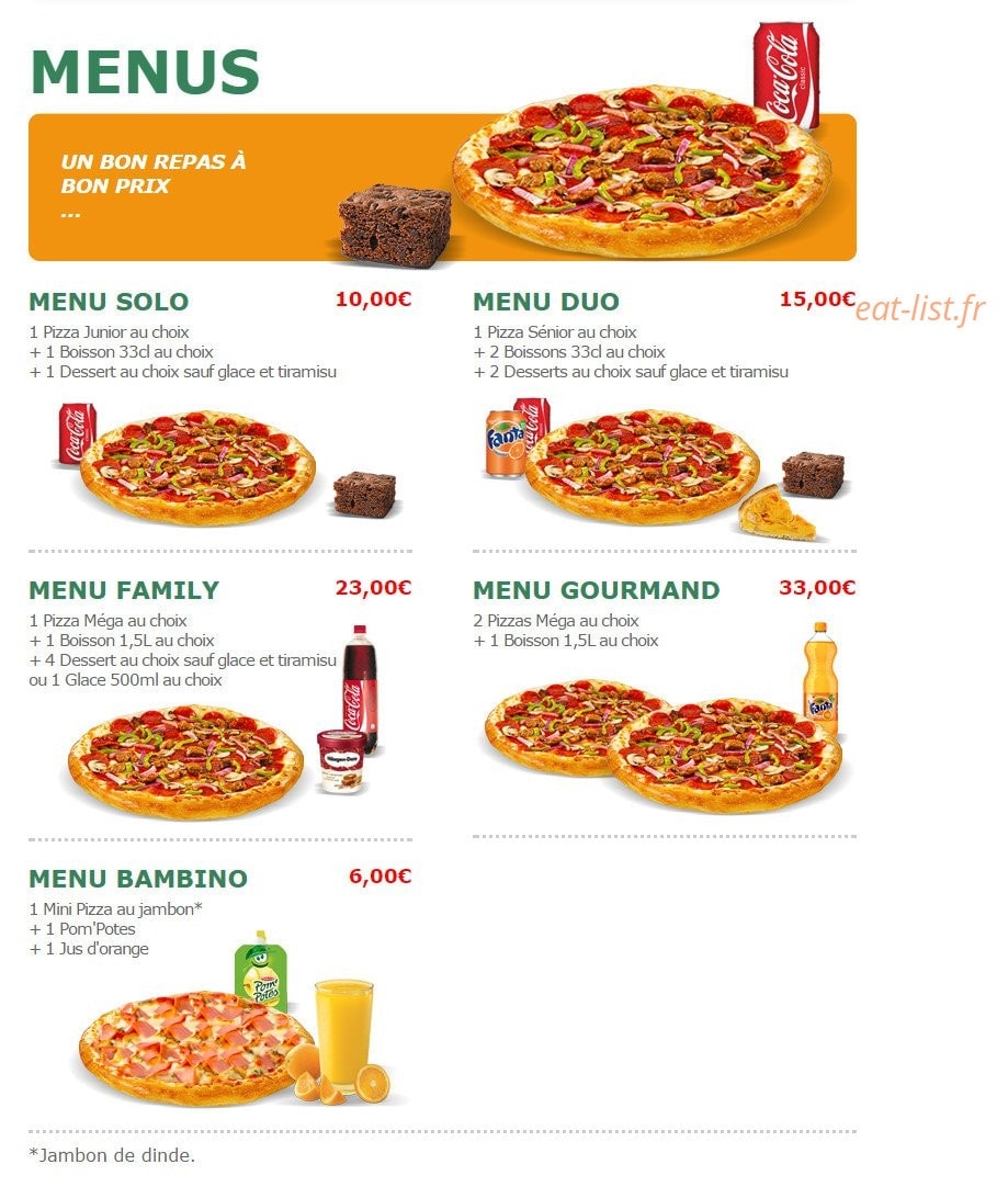 Pizza Tasty — carte page 8