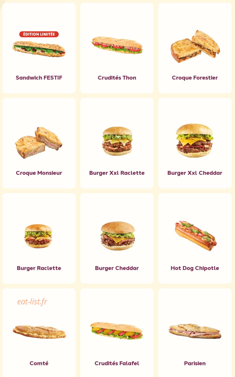 Pomme de Pain — carte page 1