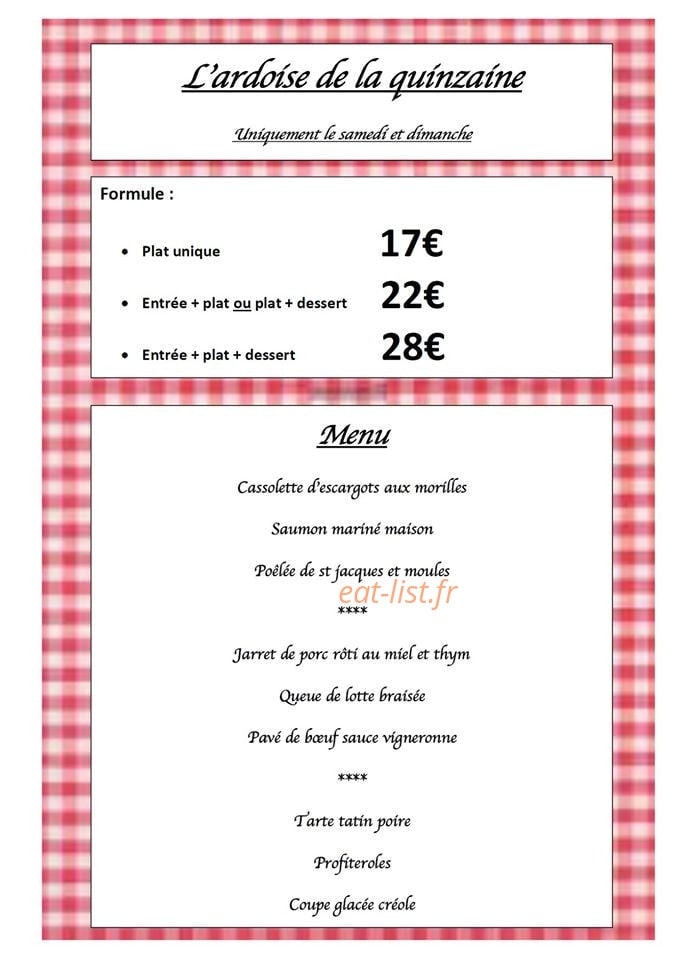 Le Cardinal — carte page 2