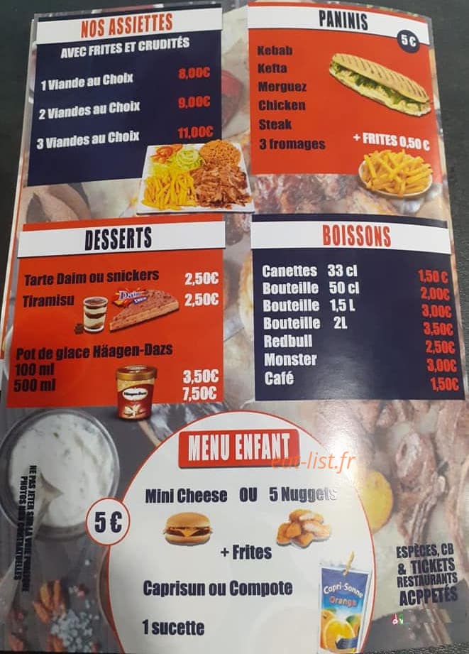 Kocci Kebab — carte page 4