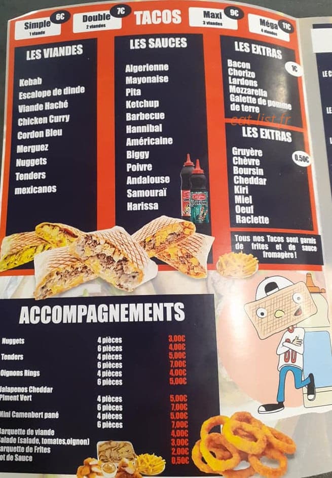 Kocci Kebab — carte page 3