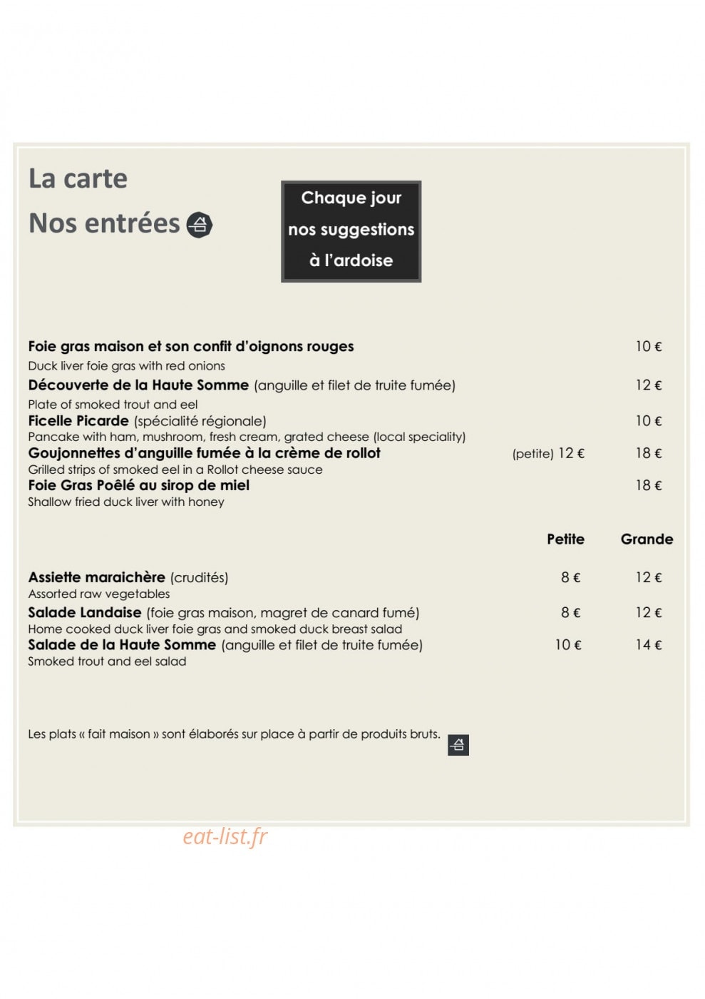La Basilique — carte page 1