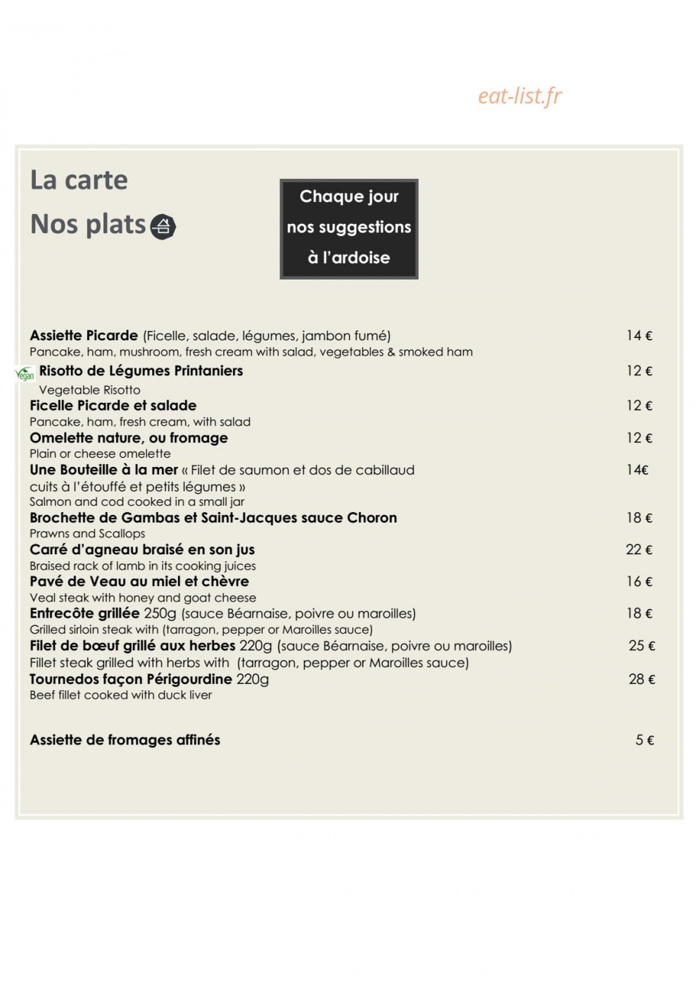 La Basilique — carte page 2