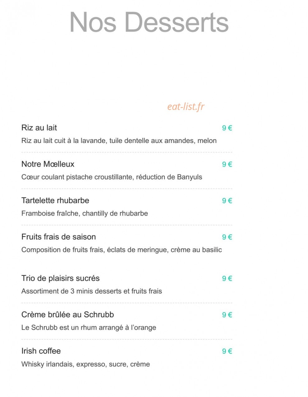 Hôtel Restaurant Du Canard — carte page 3