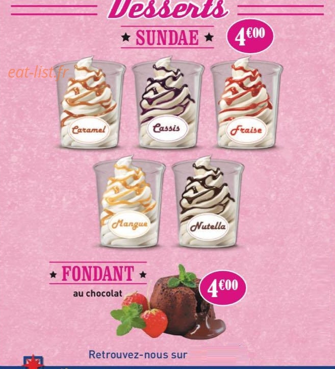 Las Burger — carte page 4