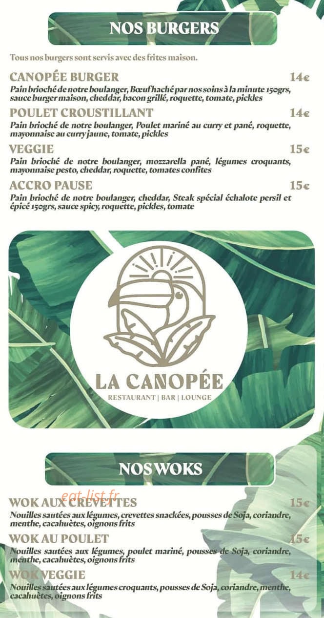 La Canopée — carte page 2
