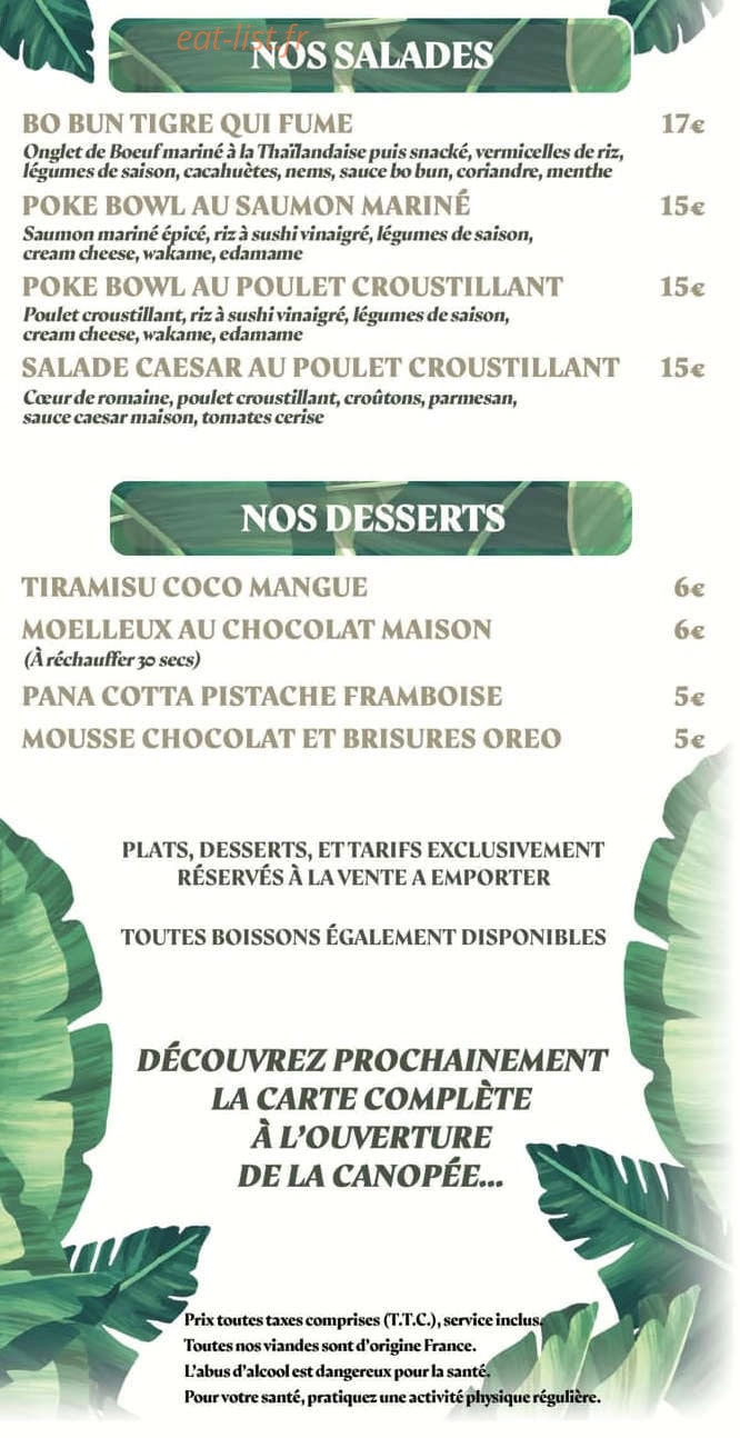 La Canopée — carte page 3