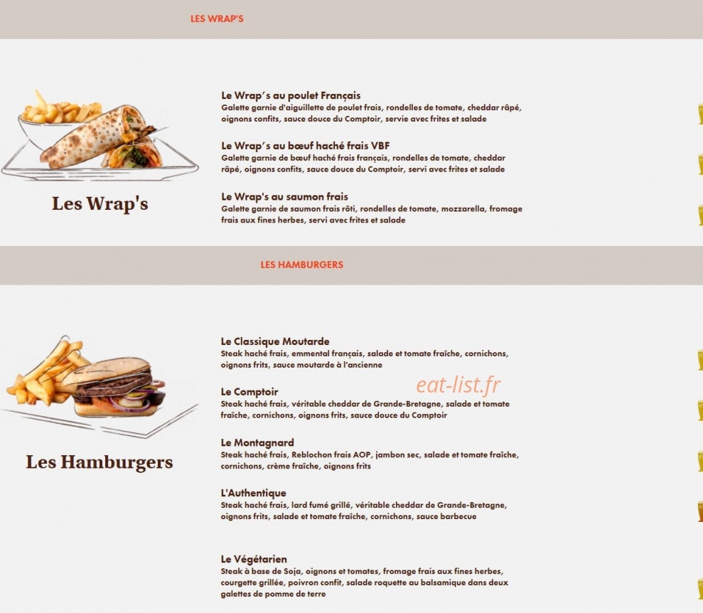 Le Comptoir du Malt — carte page 3