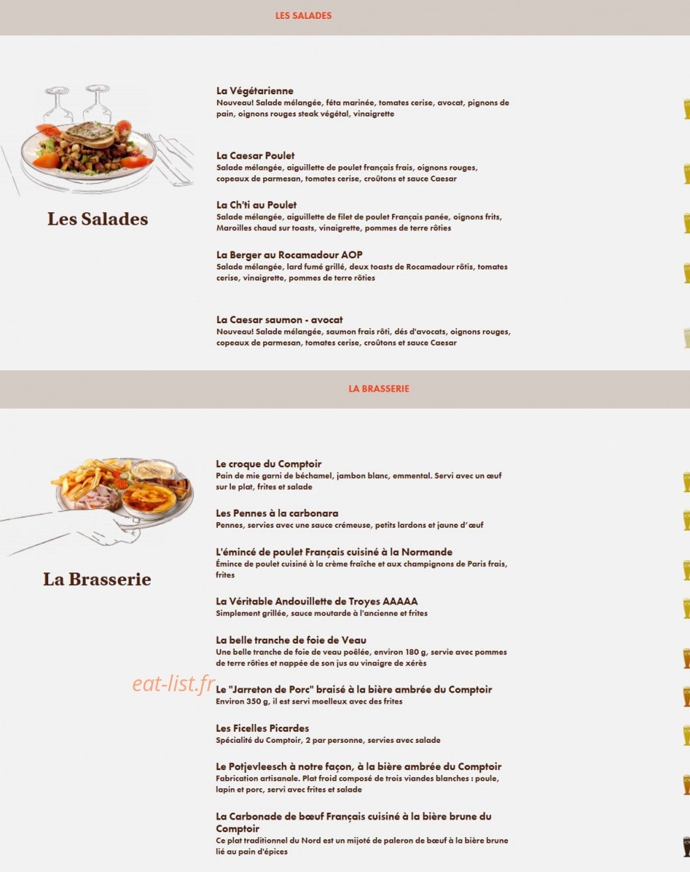 Le Comptoir du Malt — carte page 6