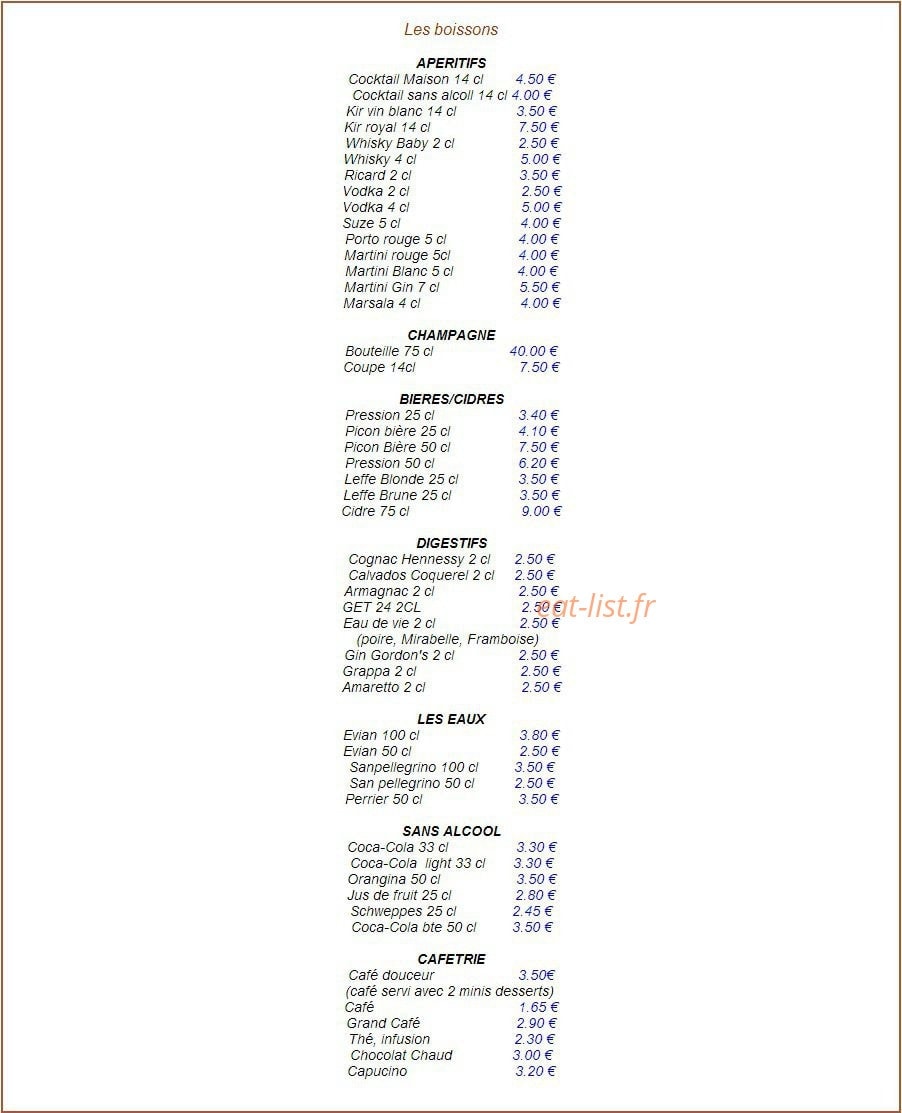 TablHotel — carte page 6