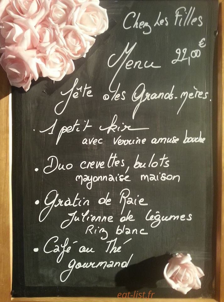 Chez Les Filles — carte page 1