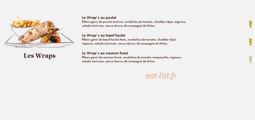 Le Comptoir du Malt — carte page 13