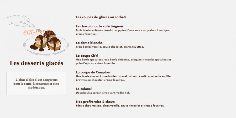 Le Comptoir du Malt — carte page 19