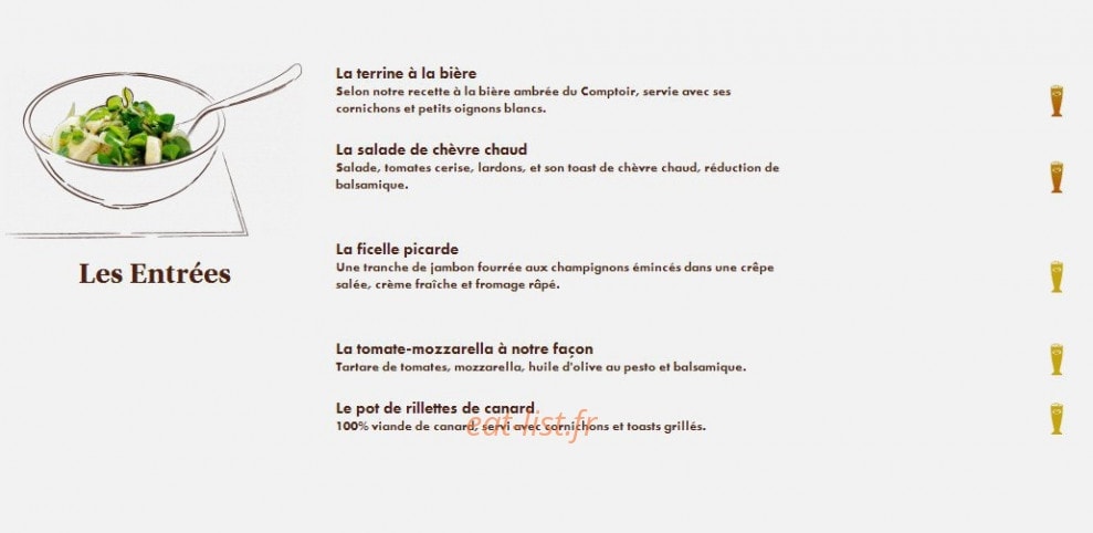 Le Comptoir du Malt — carte page 5