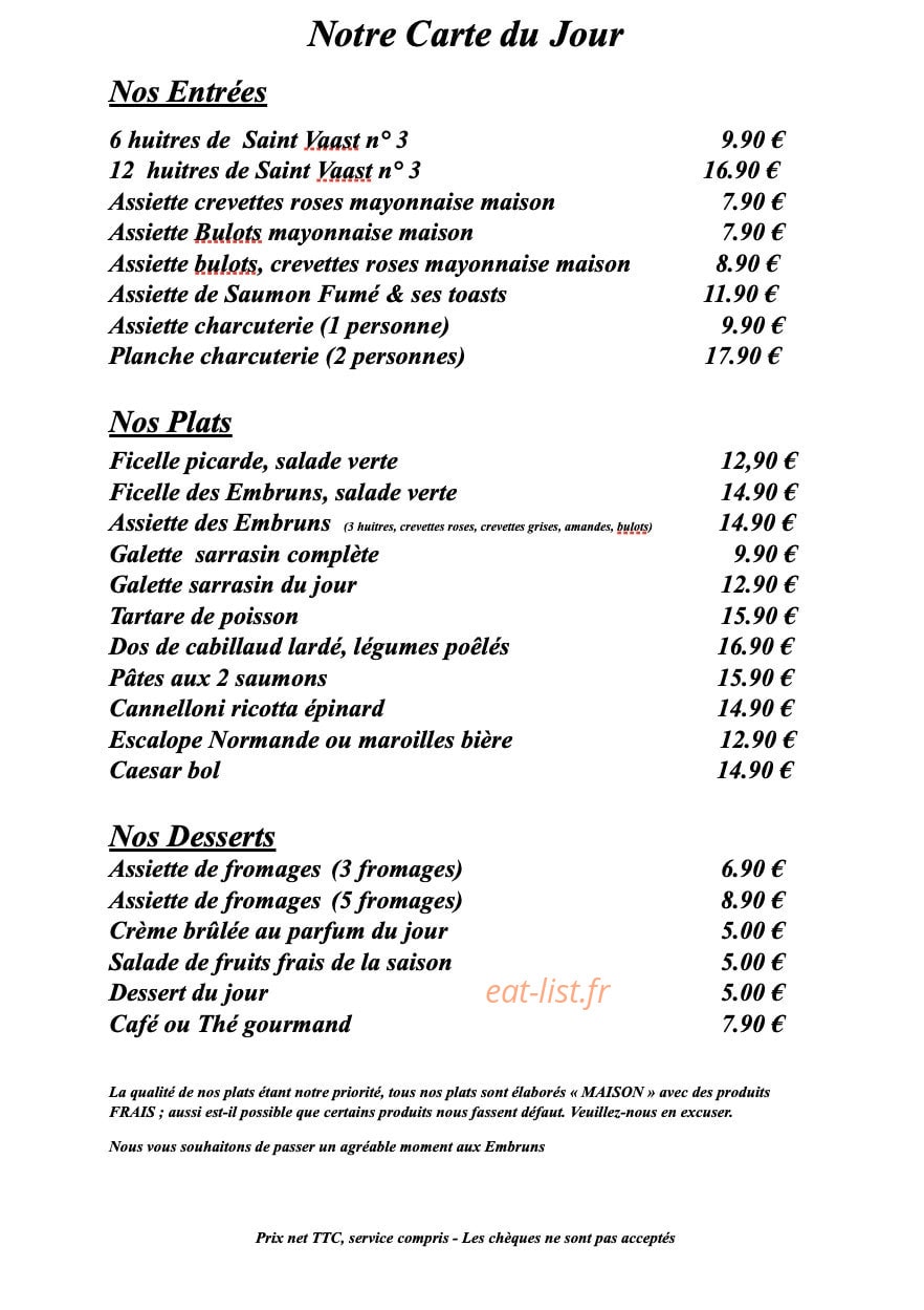 Les Embruns — carte page 3