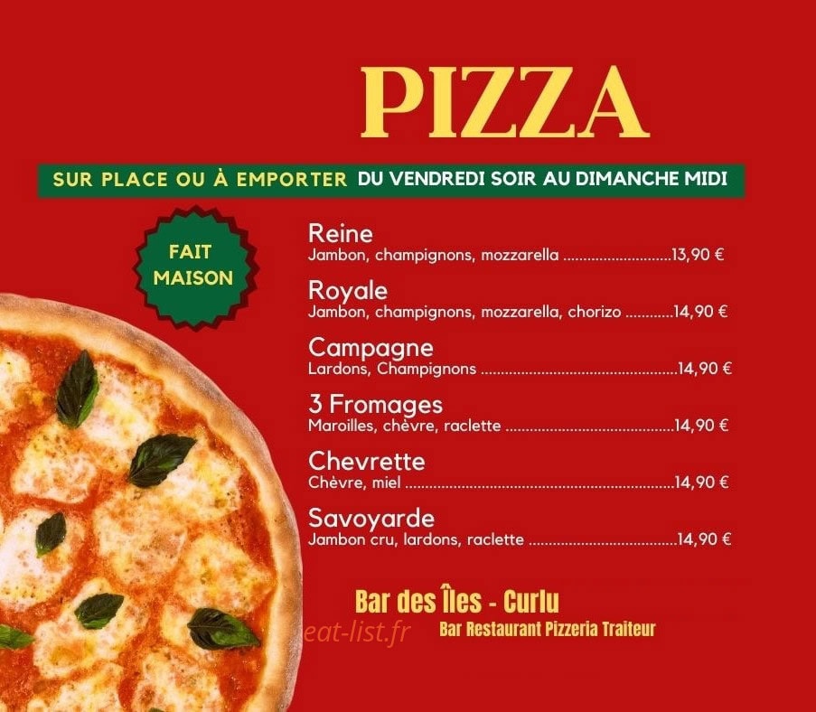 Bar Des Îles — carte page 1