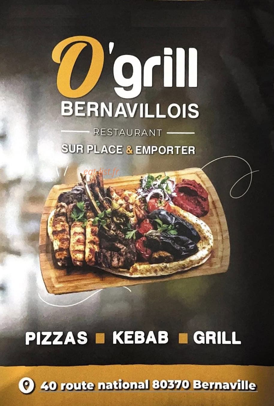 O'grill Bernavillois — carte page 1