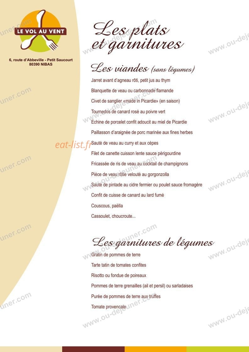 Le vol au vent — carte page 3