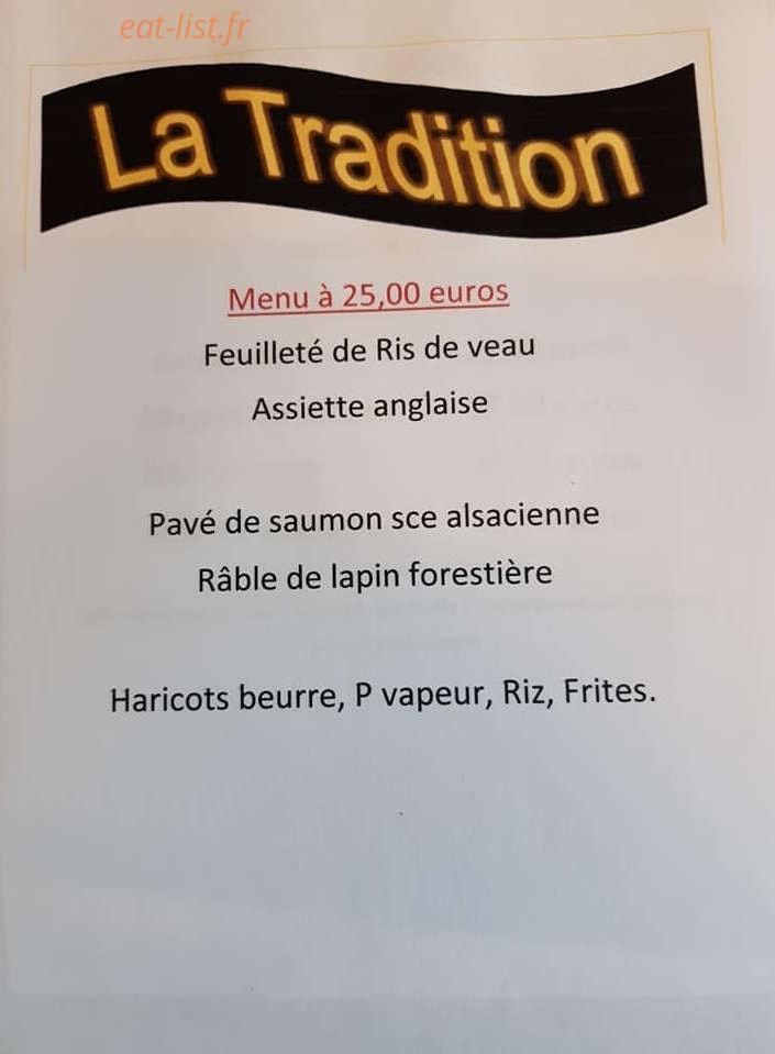 La Tradition — carte page 3