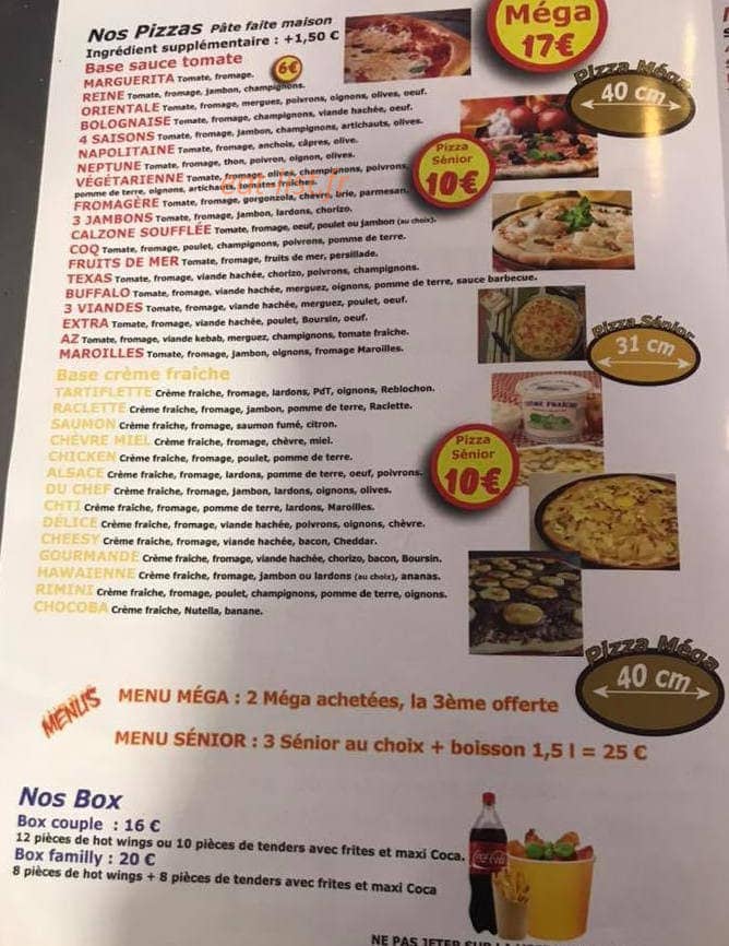 Az food — carte page 3