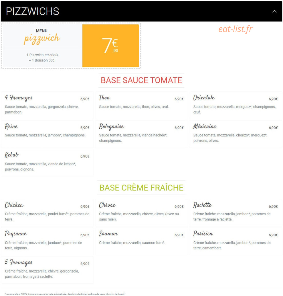 Pizza King — carte page 5