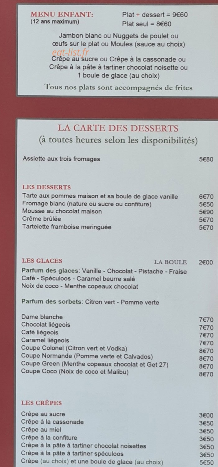 Au Kiosque — carte page 3
