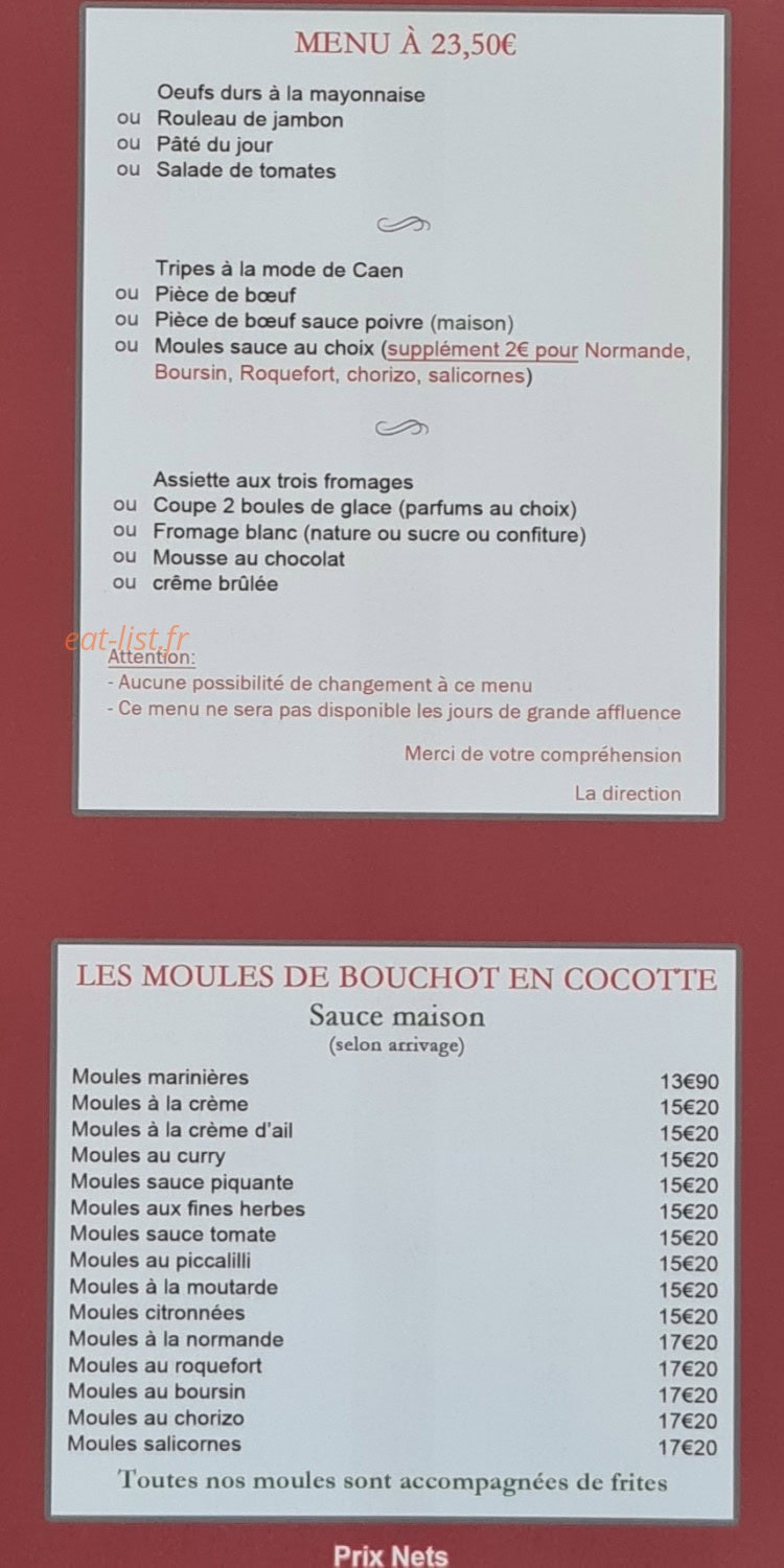 Au Kiosque — carte page 2