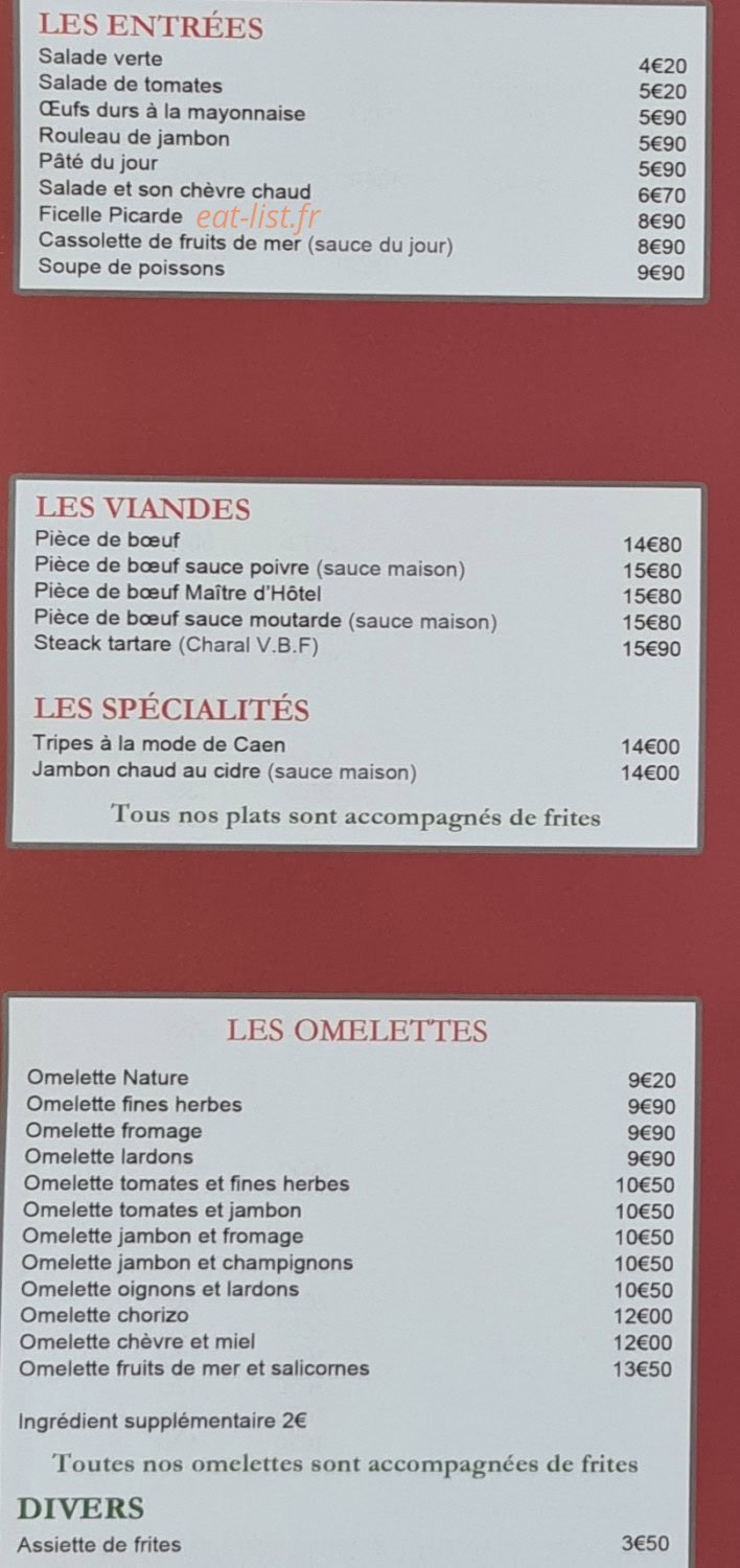 Au Kiosque — carte page 1