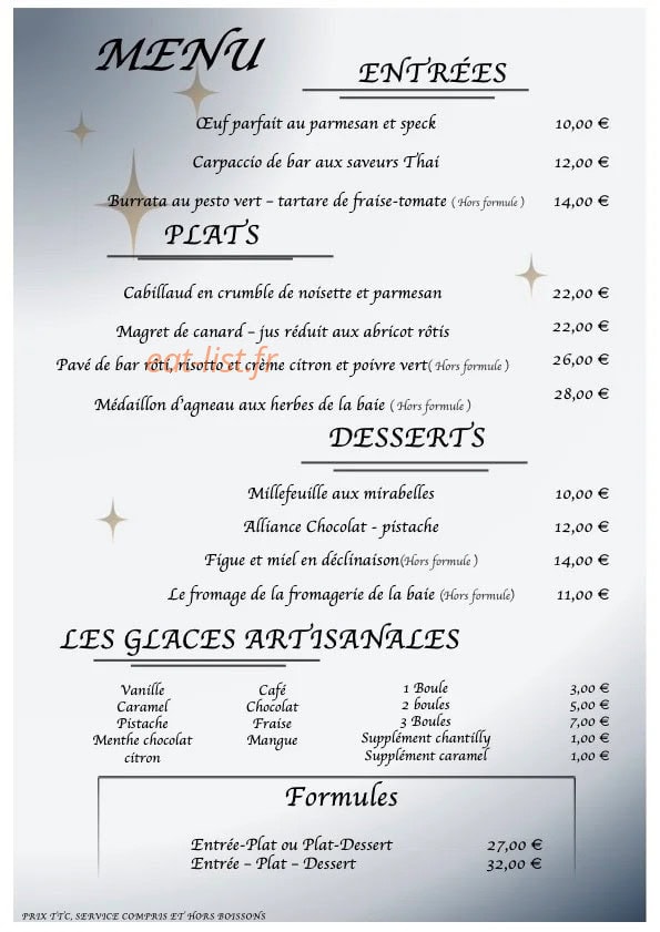 La belle étoile — carte page 1