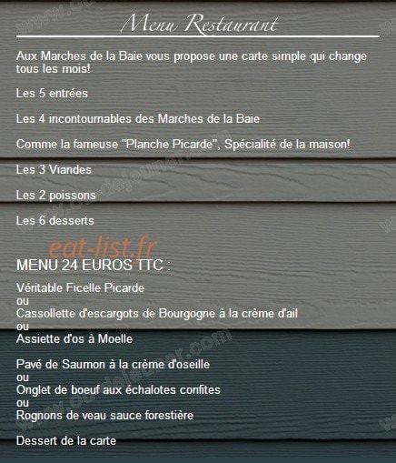 Aux marches de la baie — carte page 1