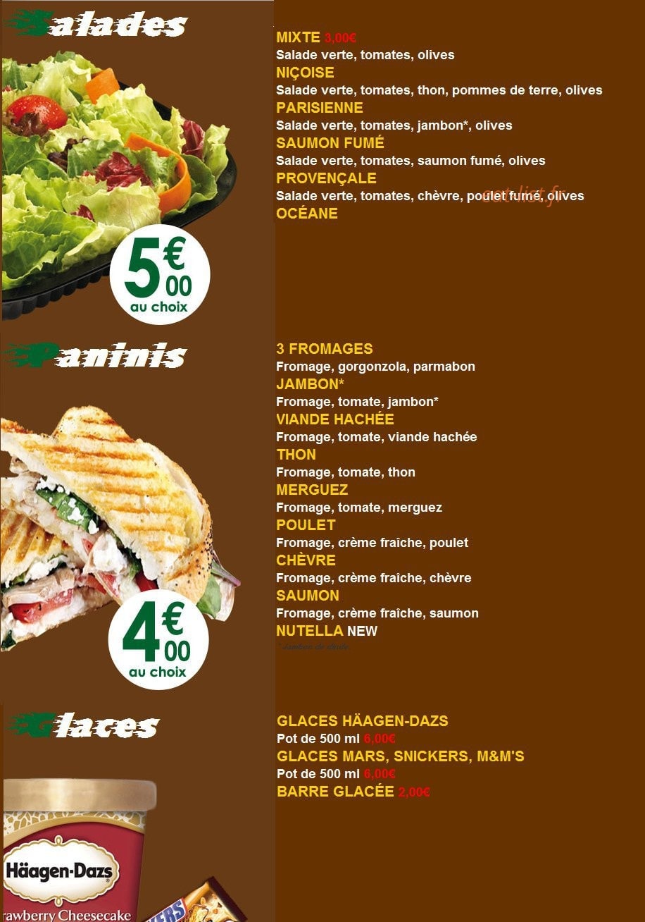 Pizza tasty — carte page 2