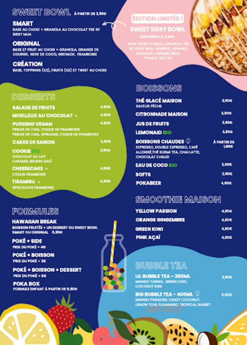 Pokawa — carte page 2