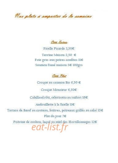 L'Auberge des hortillonnages — carte page 2