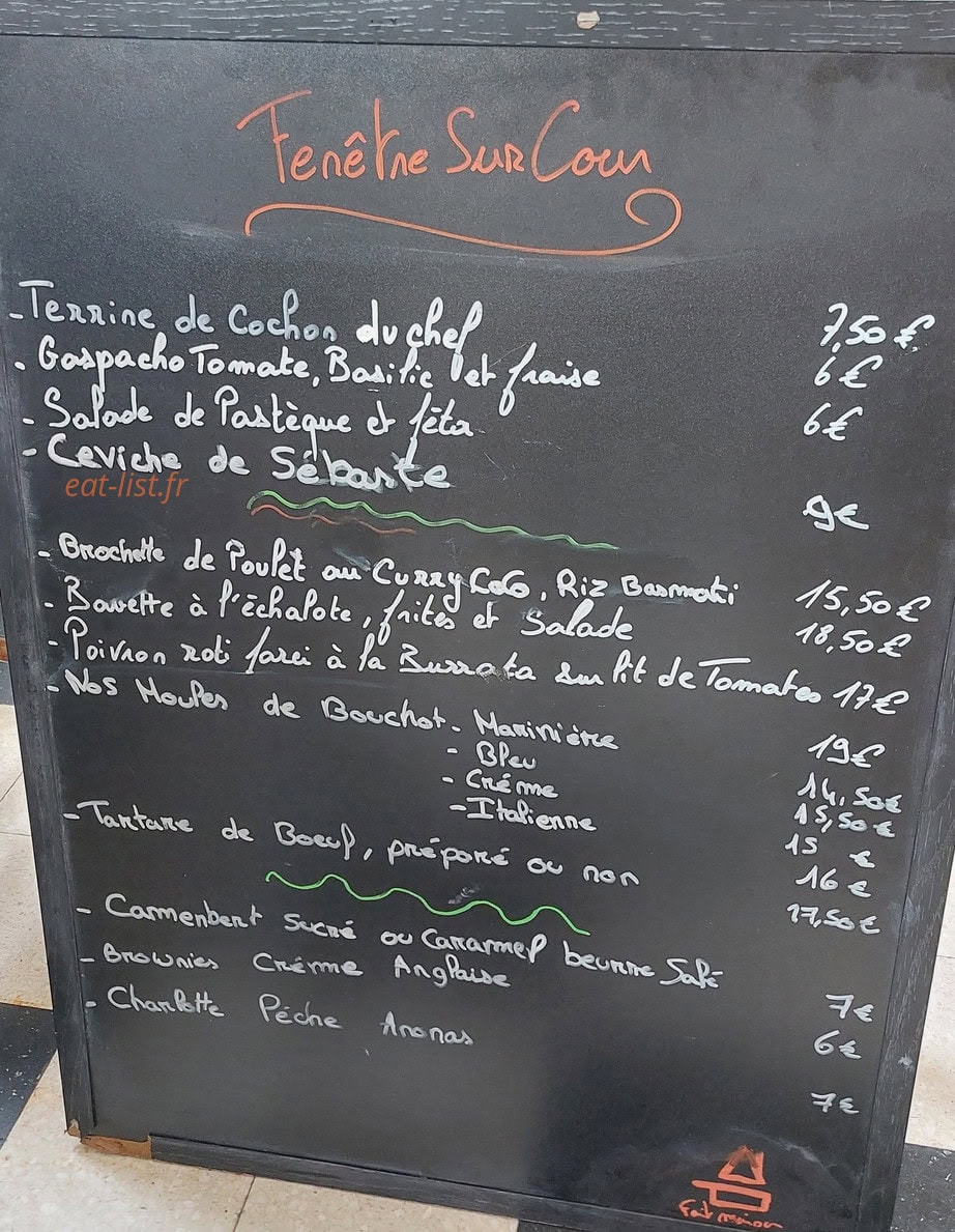Fenetre Sur Cour — carte page 1