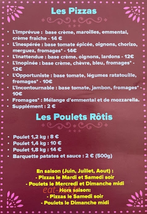 L'Imprévu — carte page 2