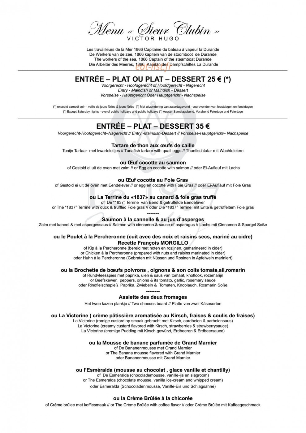 Le 1837 Victor Hugo — carte page 1