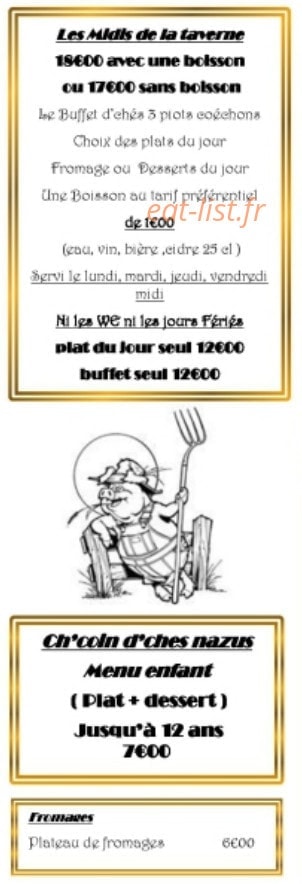 Chés Troés Piots Coéchons — carte page 4