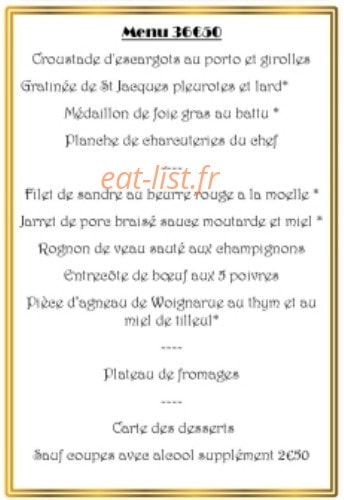 Chés Troés Piots Coéchons — carte page 1